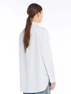 Oversized cotton twill shirt