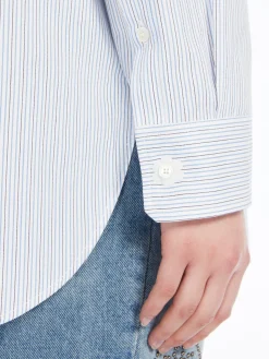 Oversized cotton twill shirt