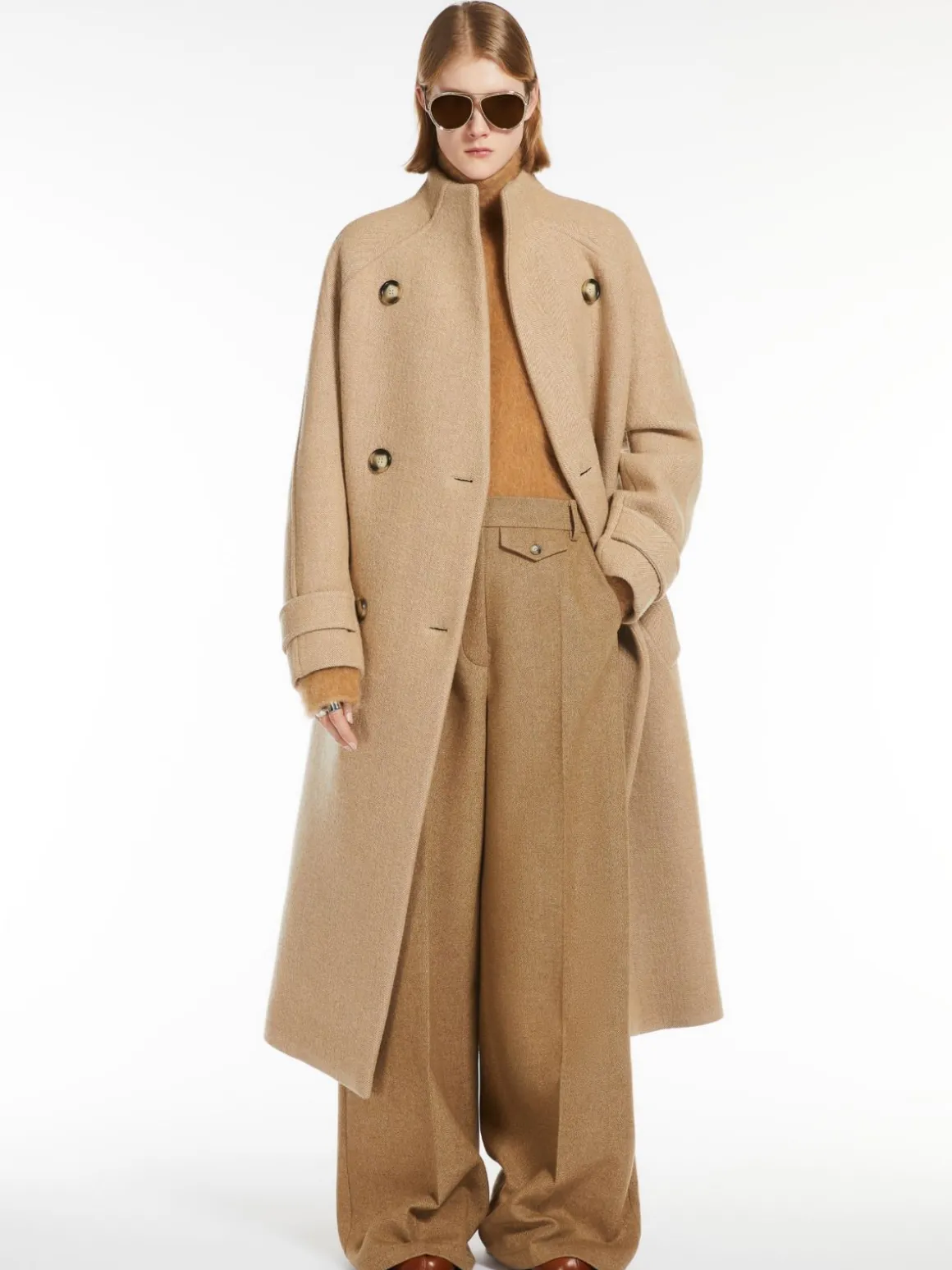 Oversized flared trousers
