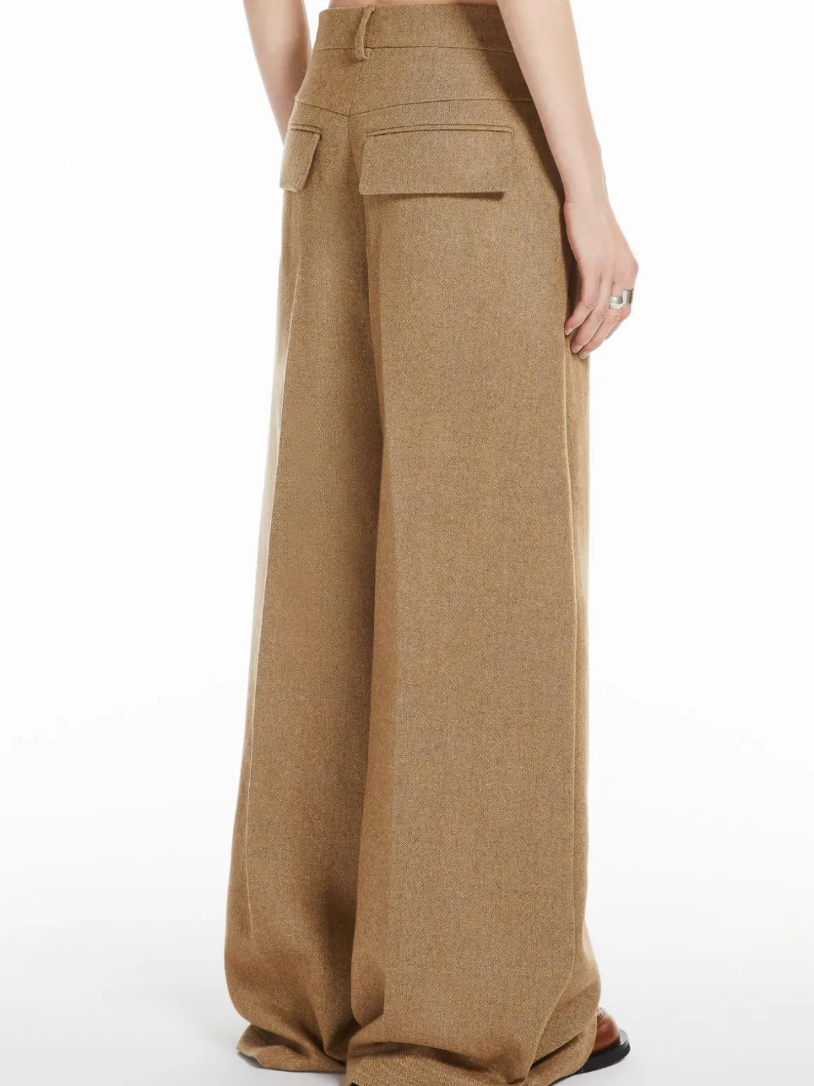 Oversized flared trousers