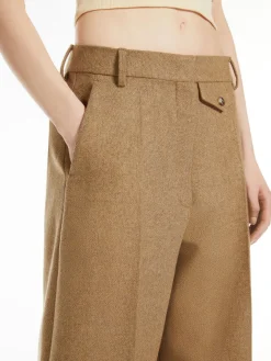 Oversized flared trousers
