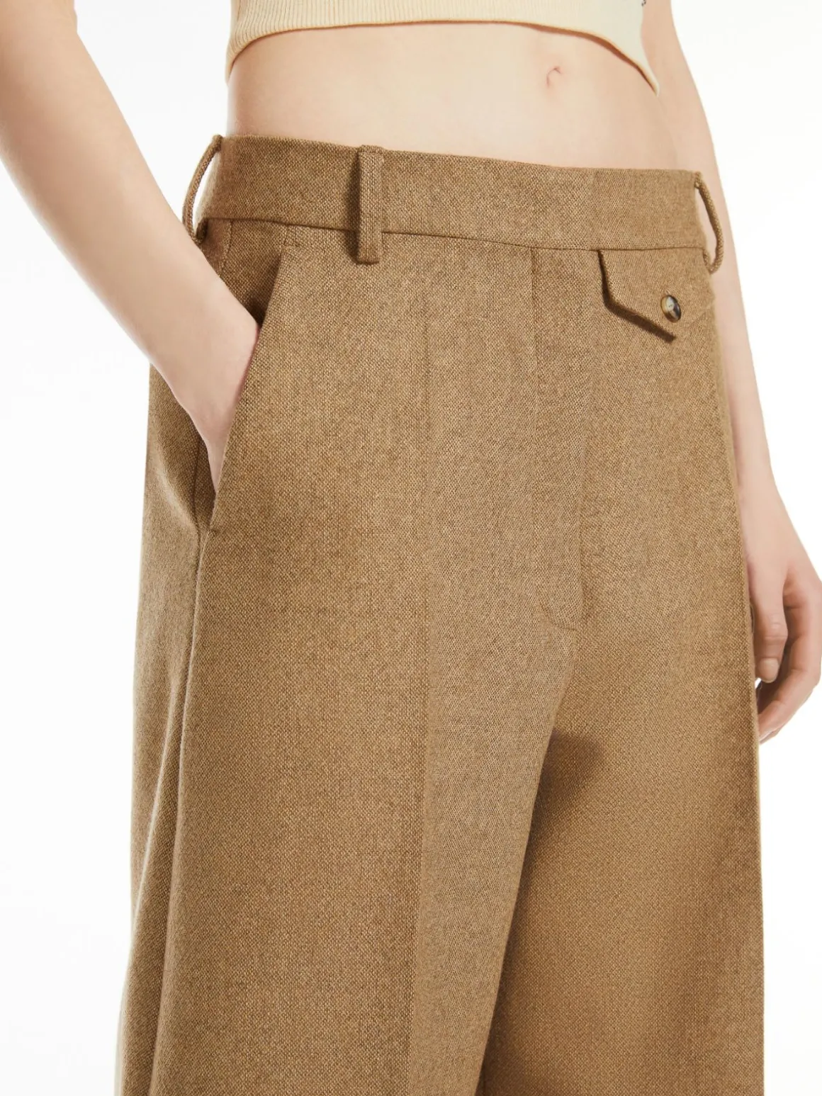 Oversized flared trousers