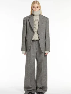 Oversized flared trousers
