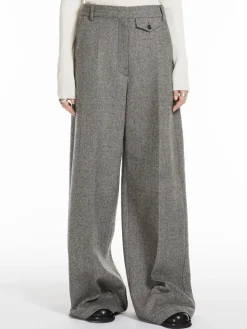 Oversized flared trousers