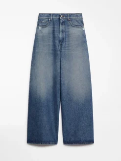 Oversized low-rise 5-pocket trousers