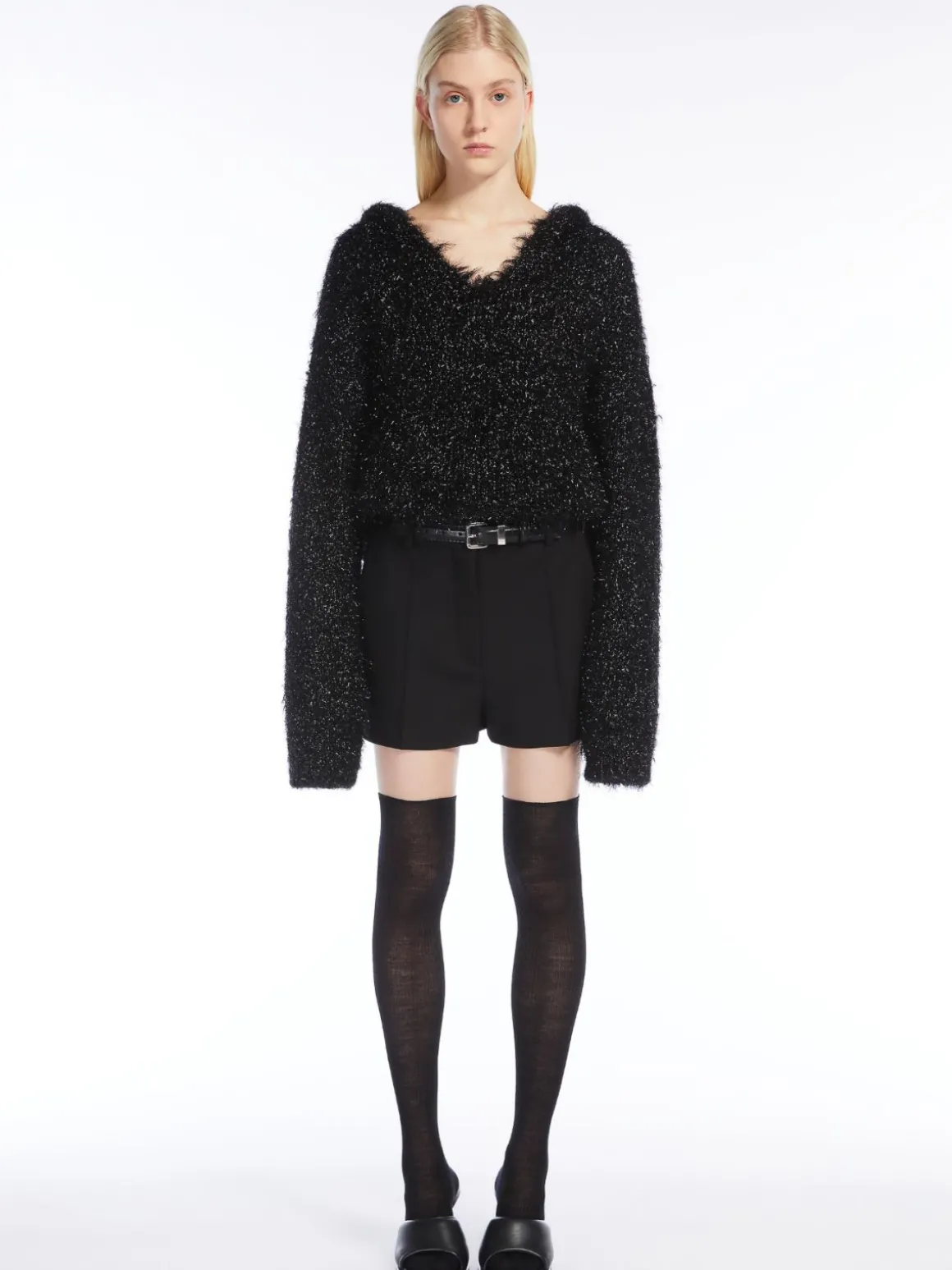 Oversized lurex sweater