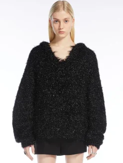 Oversized lurex sweater