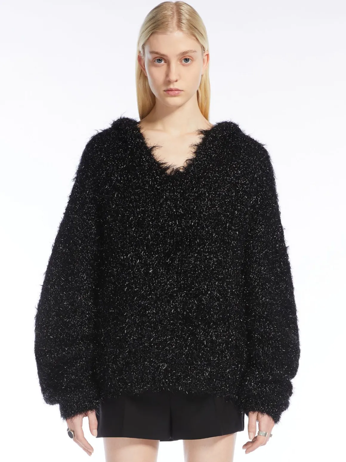 Oversized lurex sweater