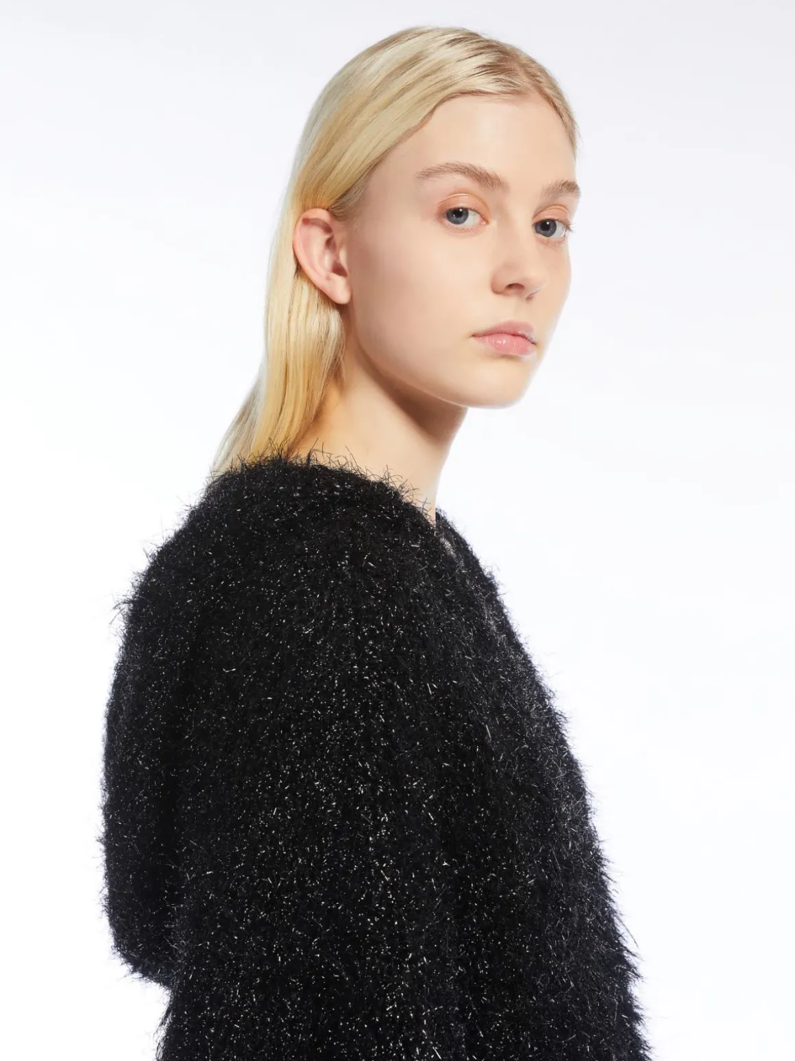 Oversized lurex sweater