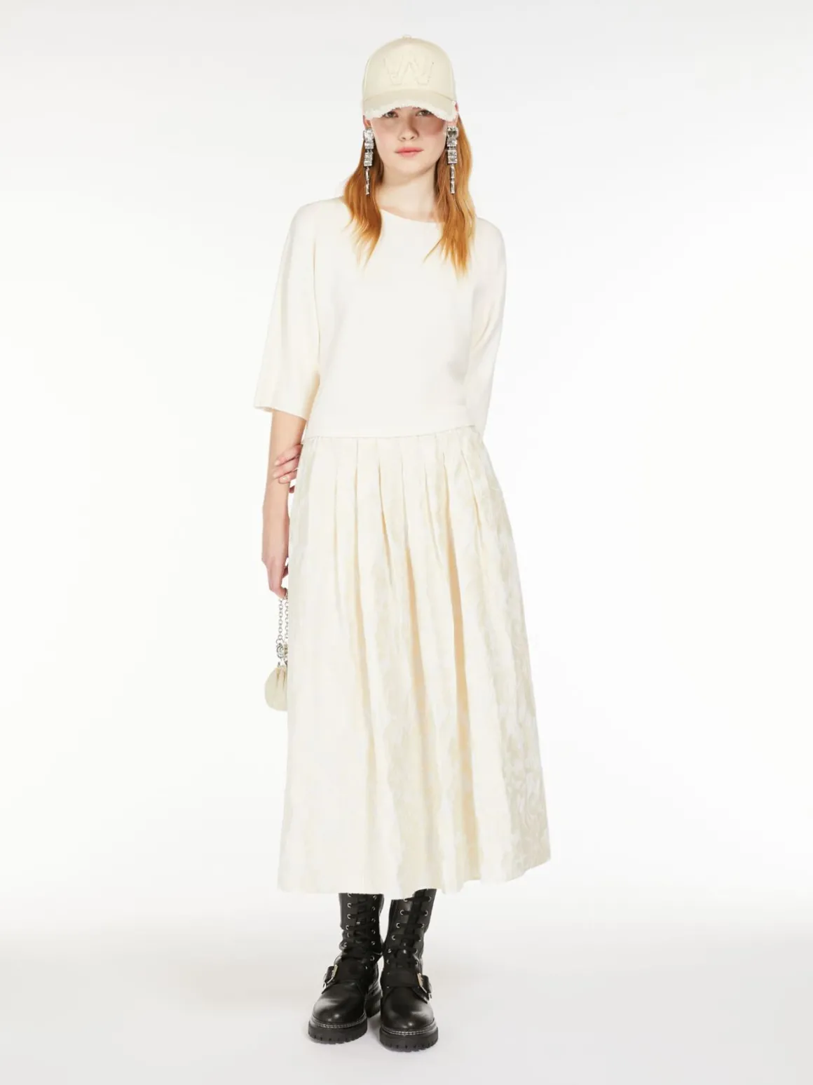Oversized stretch viscose sweater