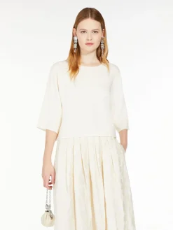 Oversized stretch viscose sweater