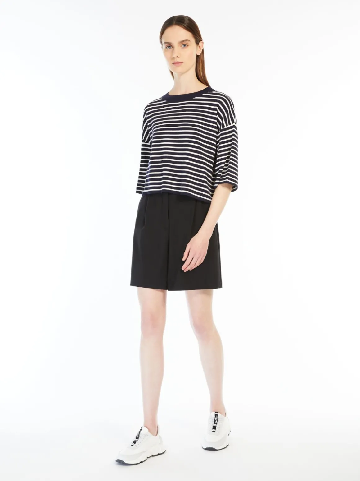 Oversized stretch viscose sweater