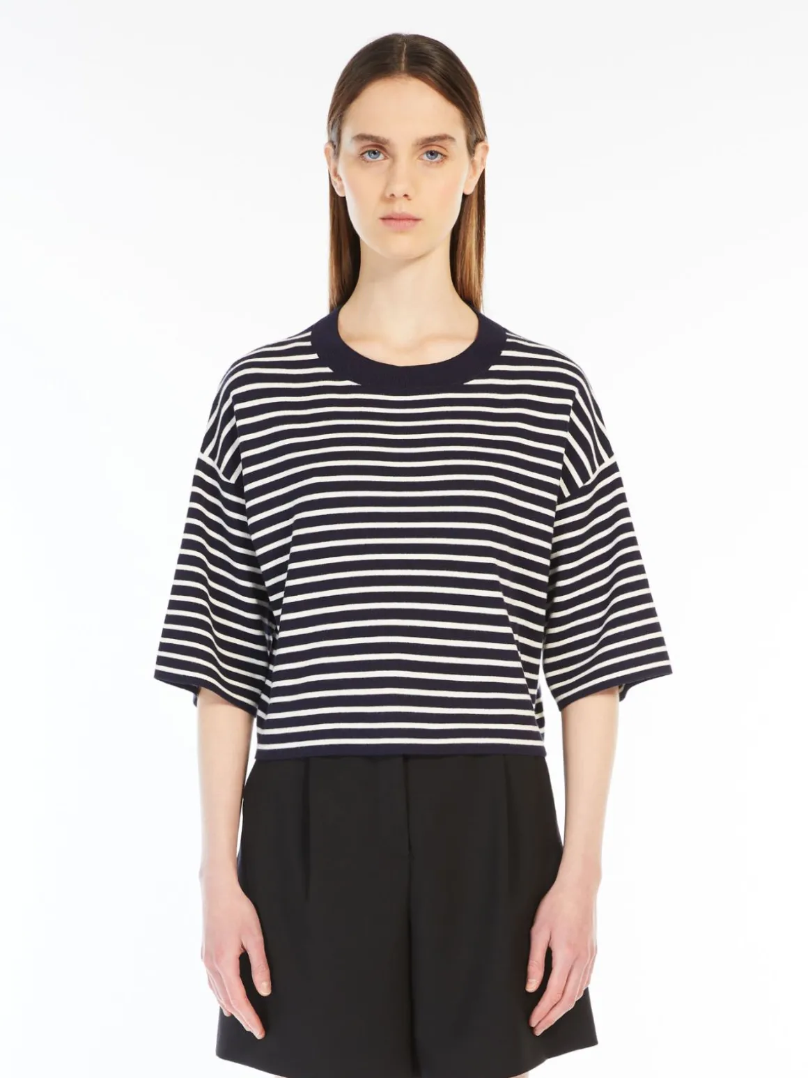 Oversized stretch viscose sweater