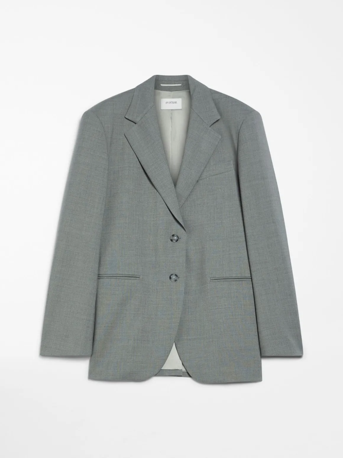 Oversized stretch wool blazer