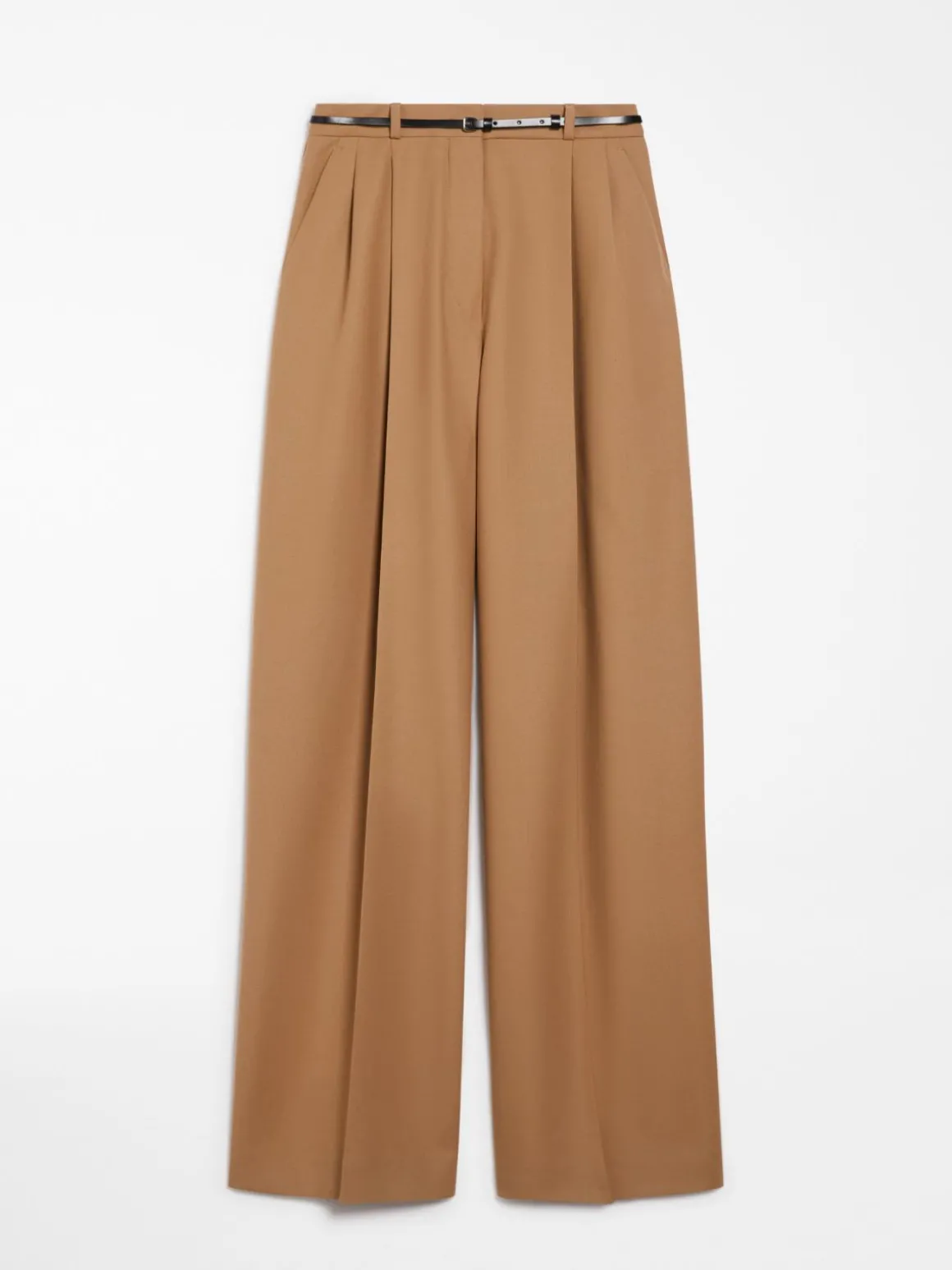 Oversized stretch wool trousers