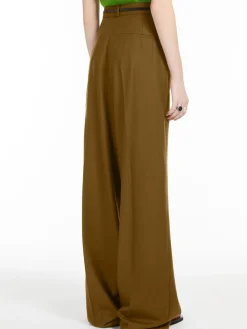 Oversized stretch wool trousers