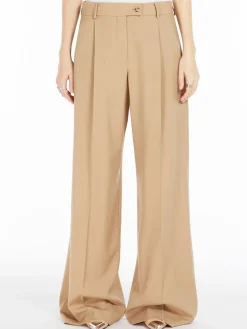 Oversized stretch wool trousers