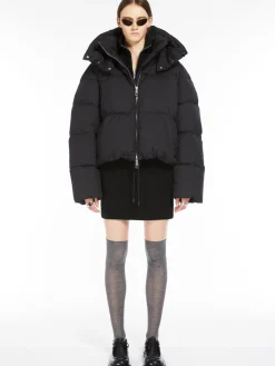 Oversized waterproof fabric down jacket