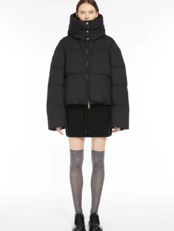 Oversized waterproof fabric down jacket
