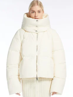 Oversized waterproof fabric down jacket