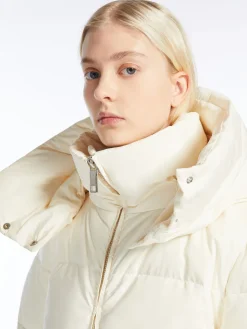 Oversized waterproof fabric down jacket