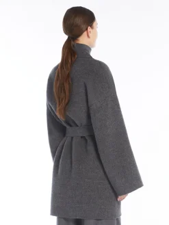 Oversized wool and alpaca coat