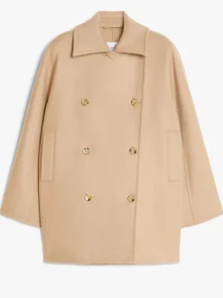 Oversized wool and cashmere coat