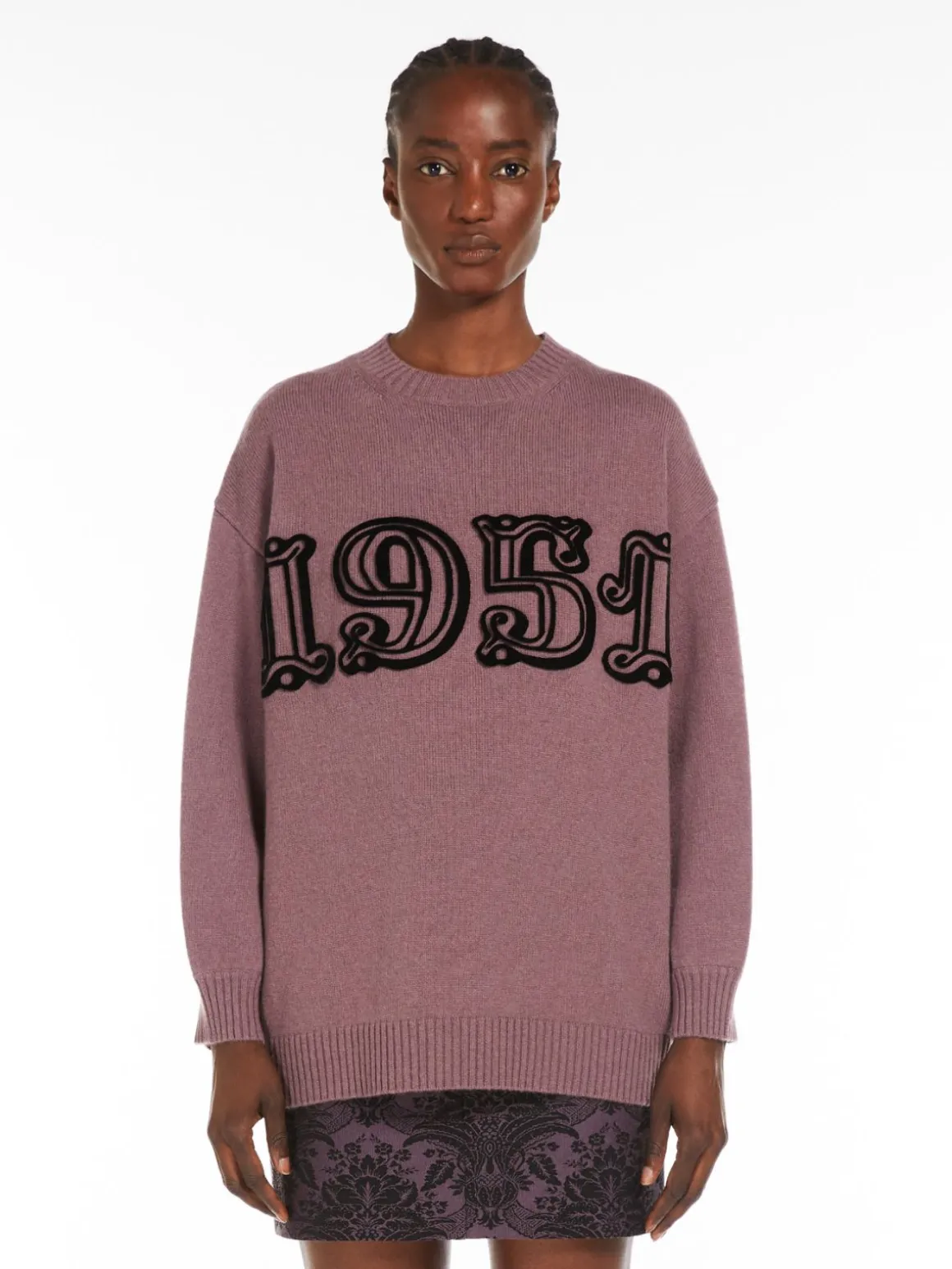 Oversized wool and cashmere jumper