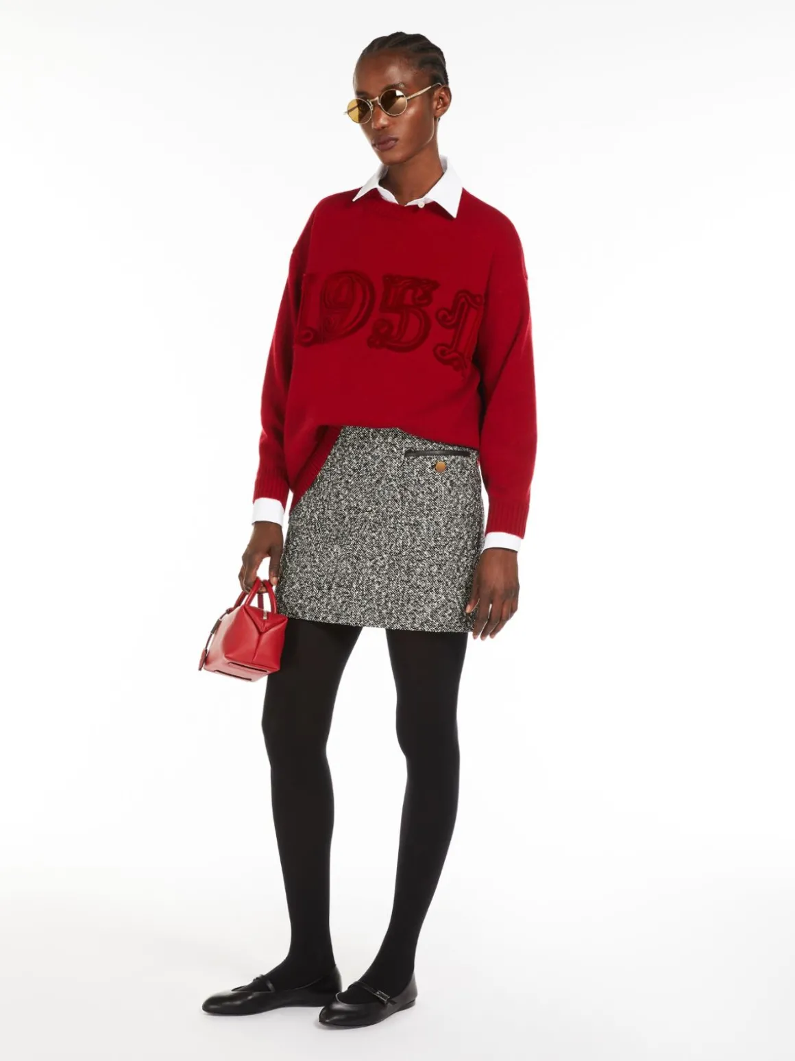 Oversized wool and cashmere jumper