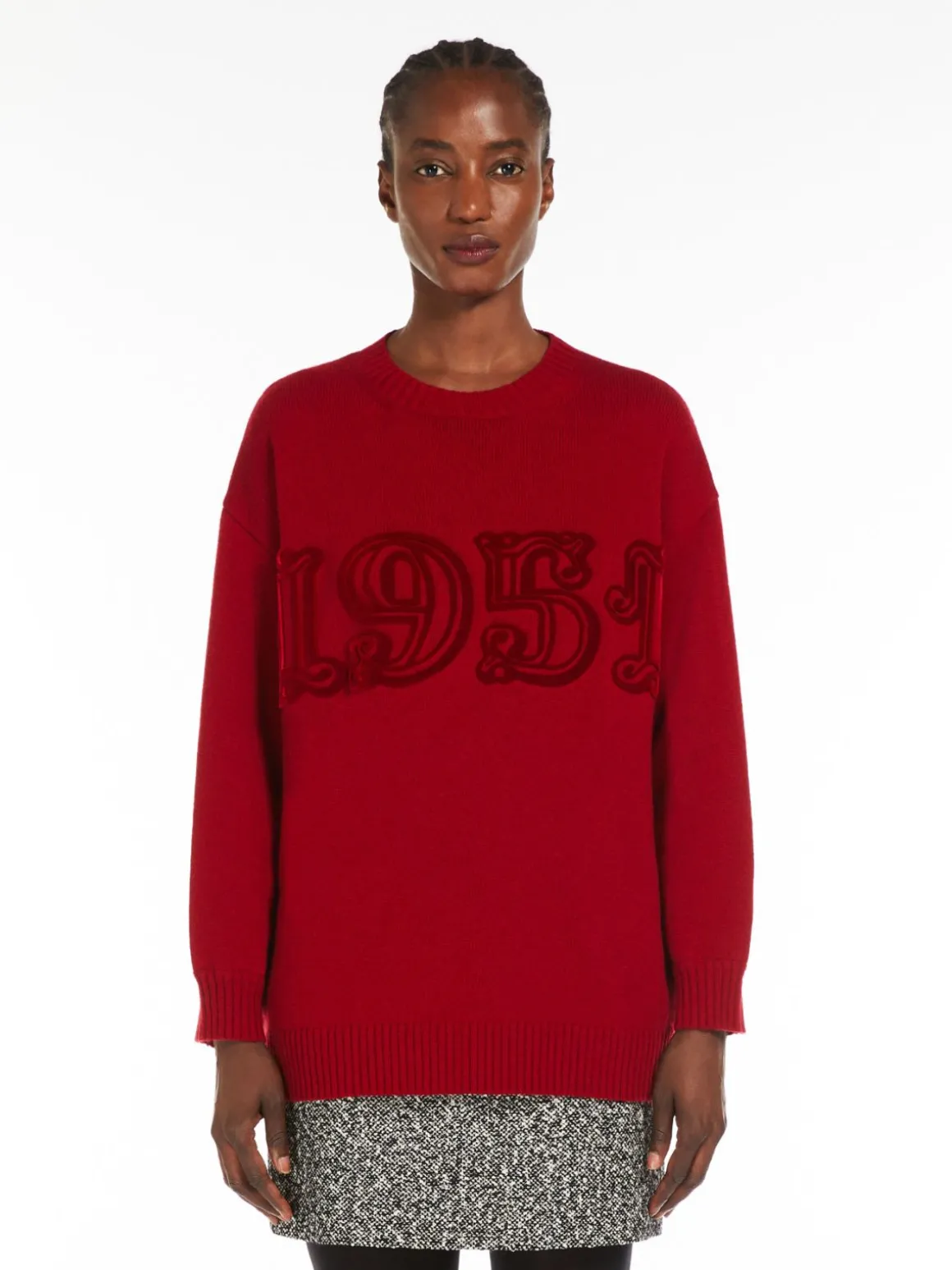 Oversized wool and cashmere jumper