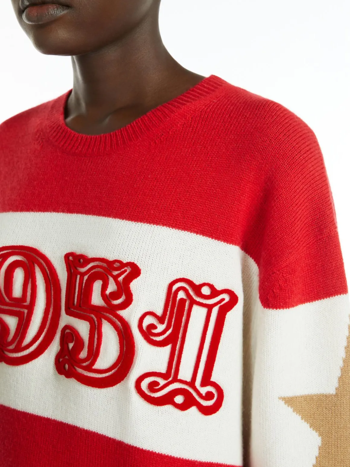 Oversized wool and cashmere jumper