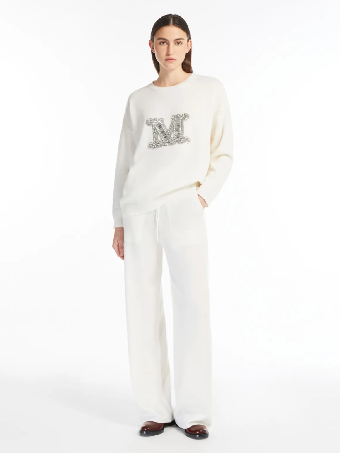 Oversized wool and cashmere jumper