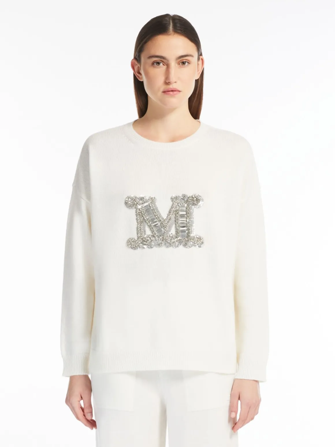 Oversized wool and cashmere jumper