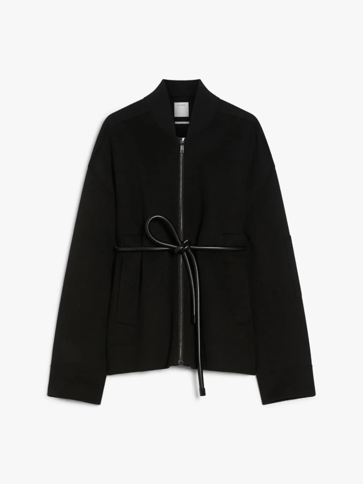 Oversized wool bomber jacket