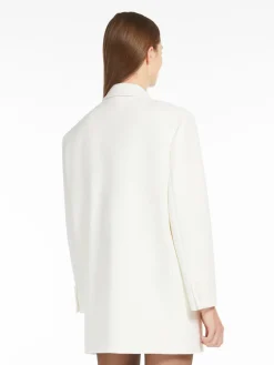 Oversized wool crêpe blazer