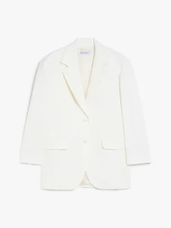 Oversized wool crêpe blazer