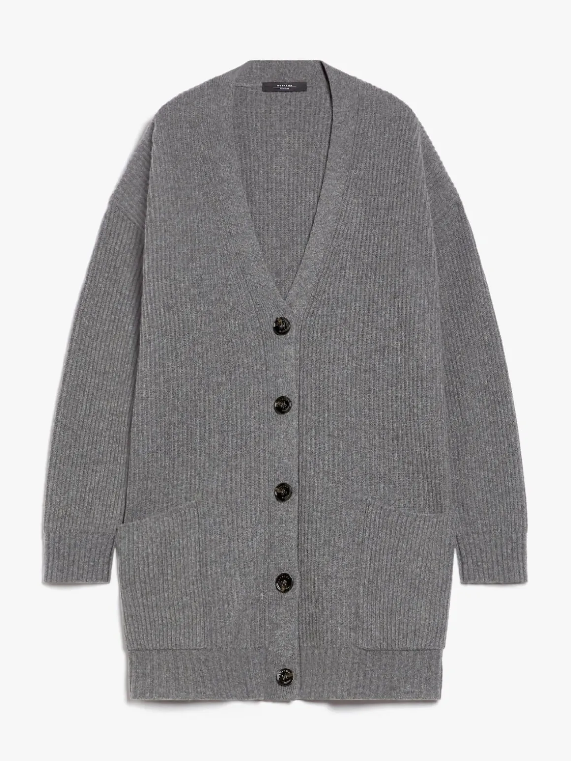 Oversized wool, viscose and cashmere cardigan