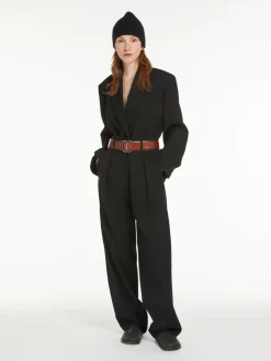 Oversized wool-blend blazer