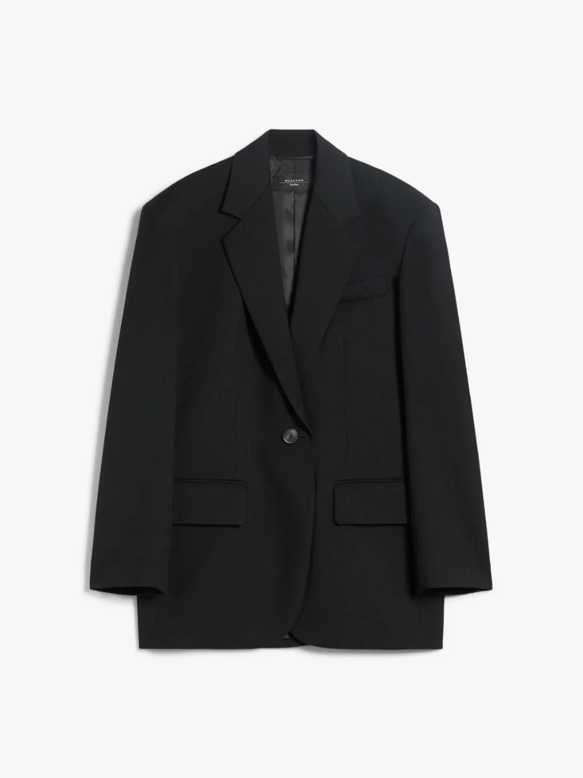 Oversized wool-blend blazer