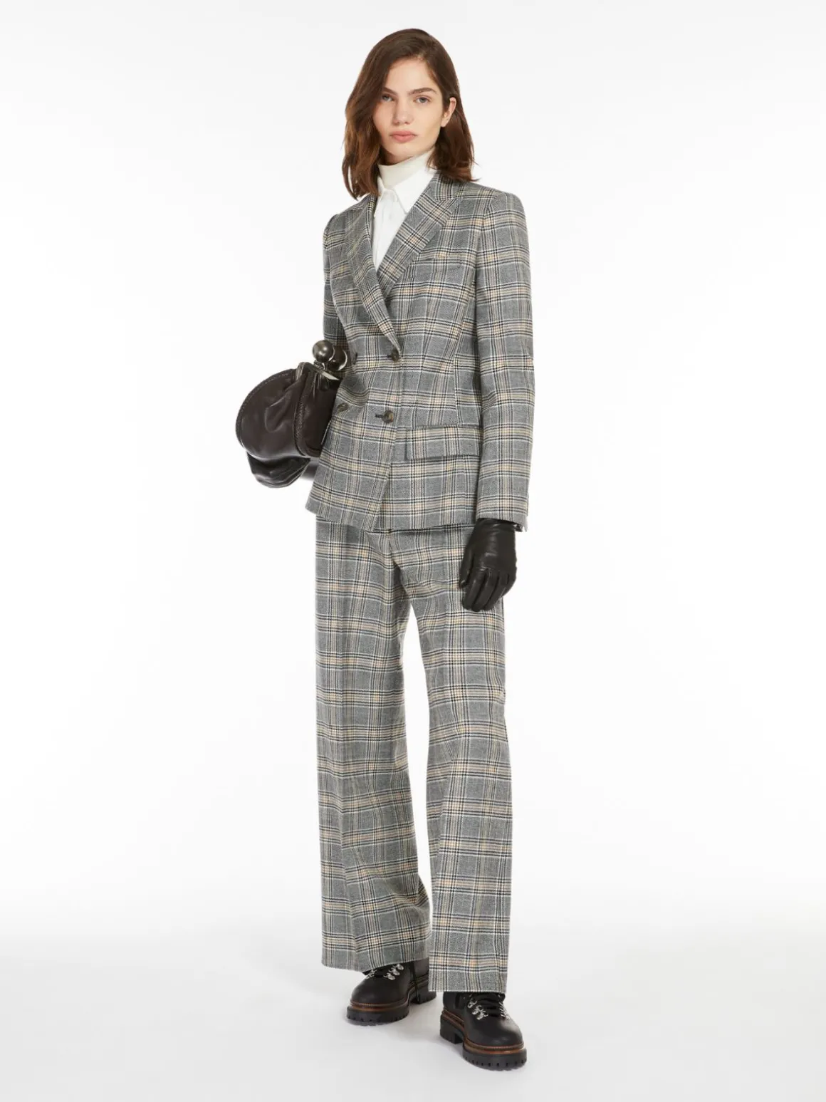 Patterned wool blazer