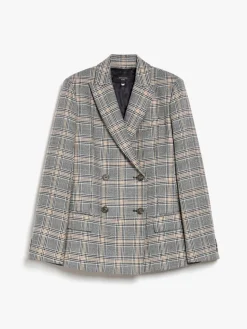 Patterned wool blazer