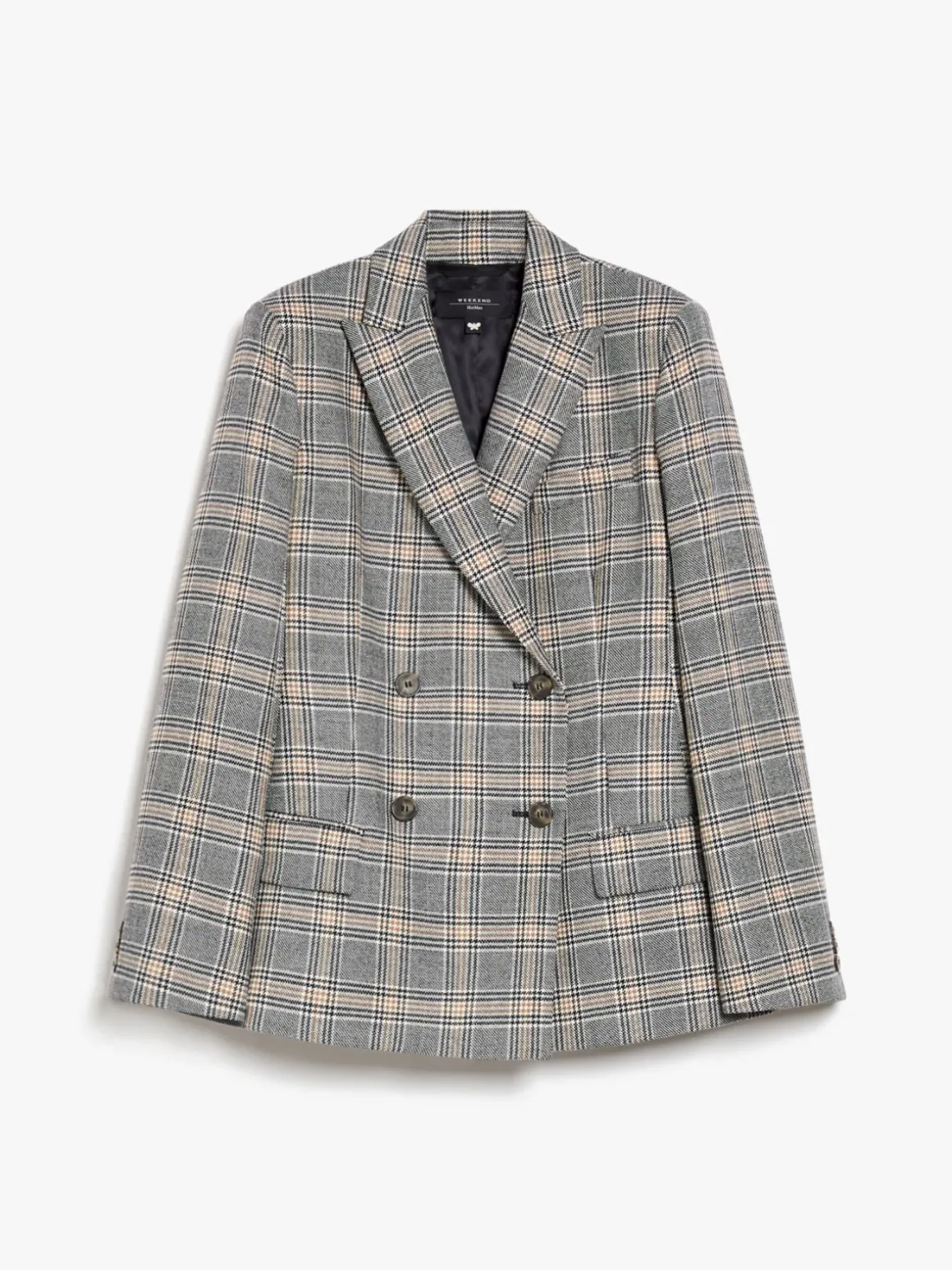 Patterned wool blazer