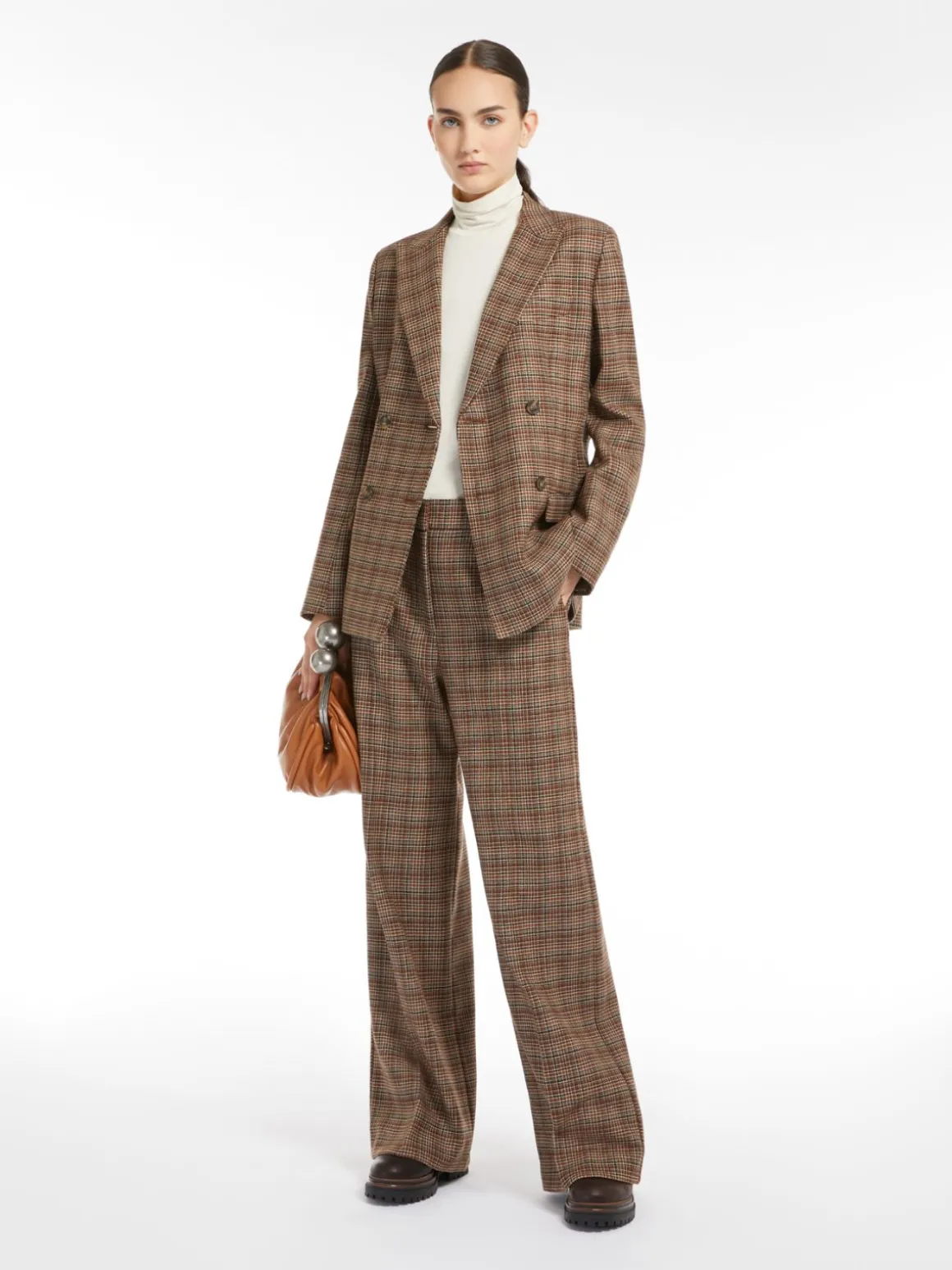 Patterned wool blazer