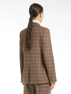 Patterned wool blazer