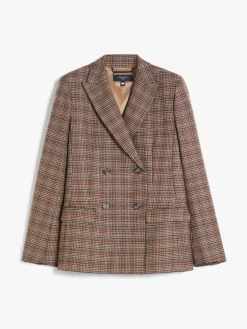 Patterned wool blazer