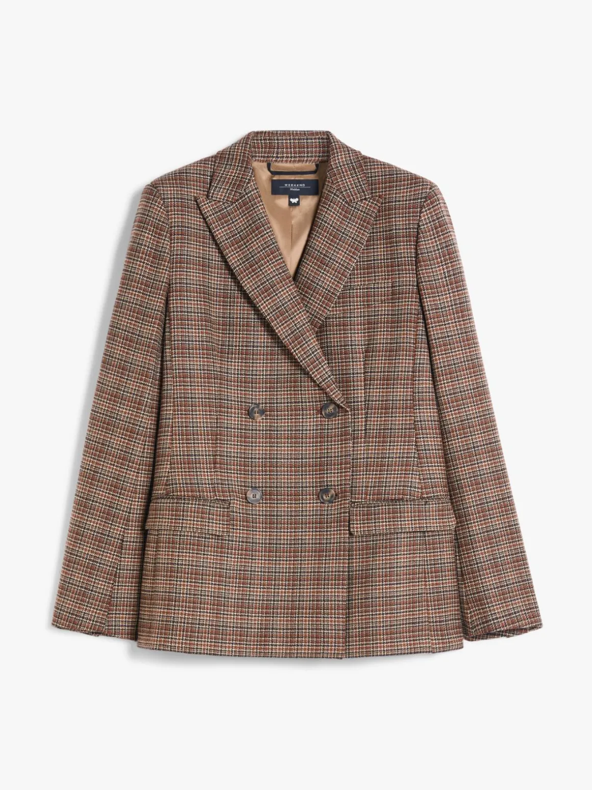 Patterned wool blazer
