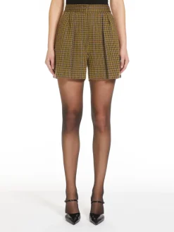 Pied de Poule jersey shorts
