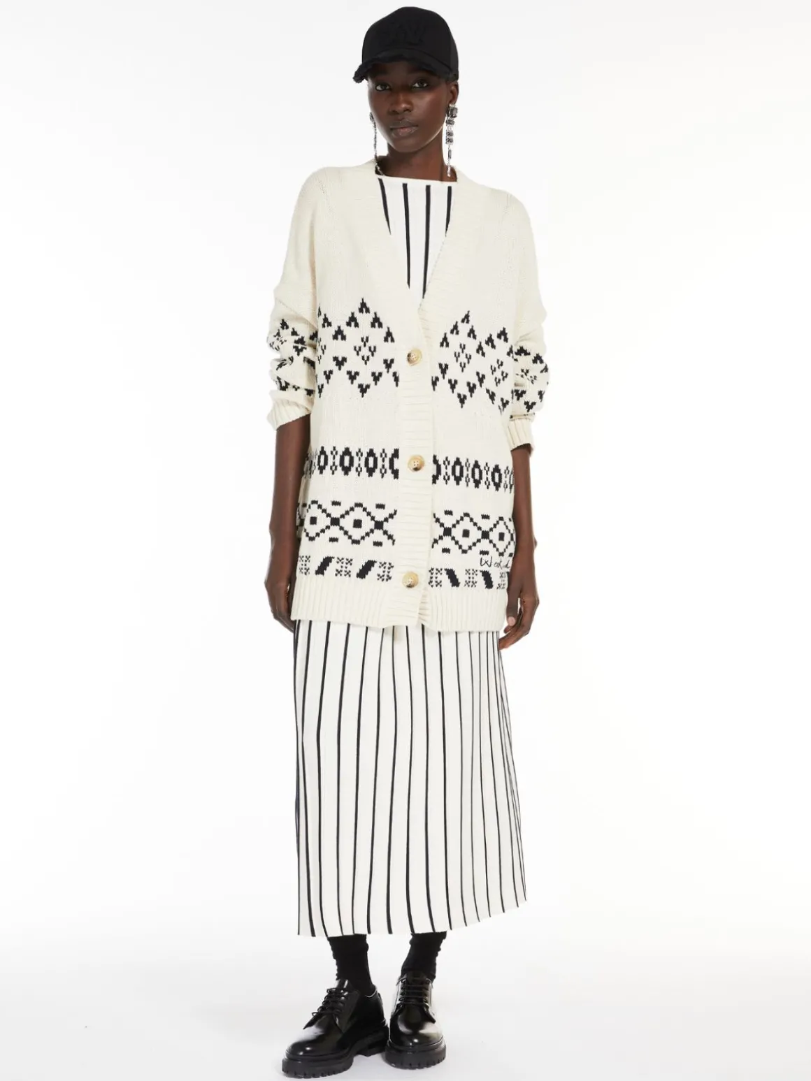Pleated stretch viscose sweater