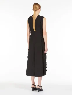 Poplin dress with frills