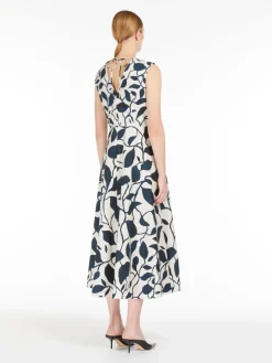 Printed cotton sleeveless dress